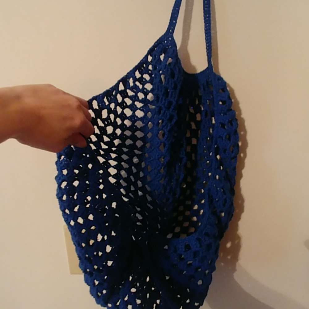 Handmade Crochet Market Bag - Picture 2 of 3